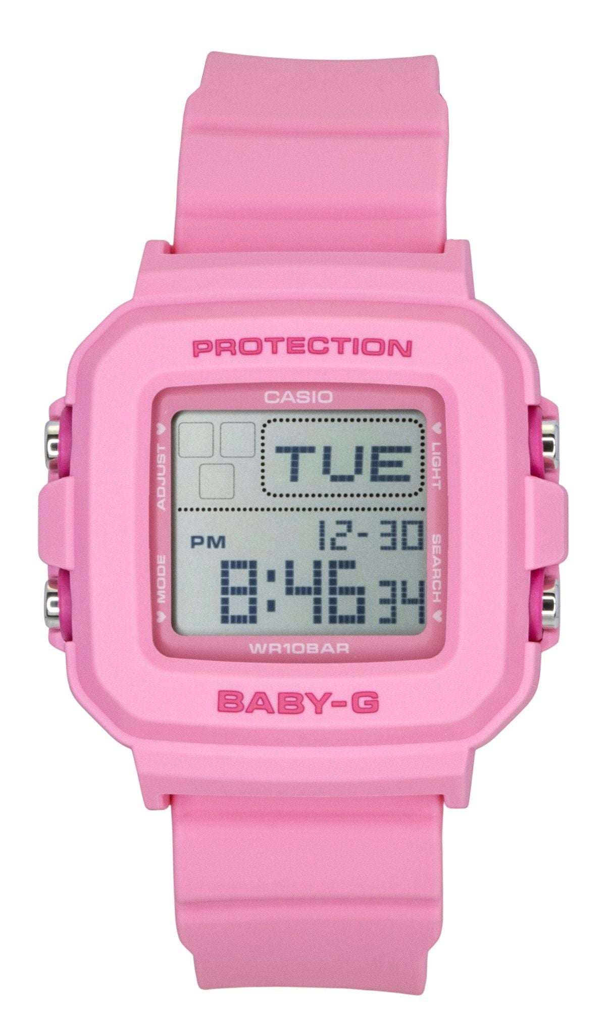Casio Baby-G Digital Pink Resin Strap Quartz 100M Wo. A brand-new Casio Baby-G watch. Front view.