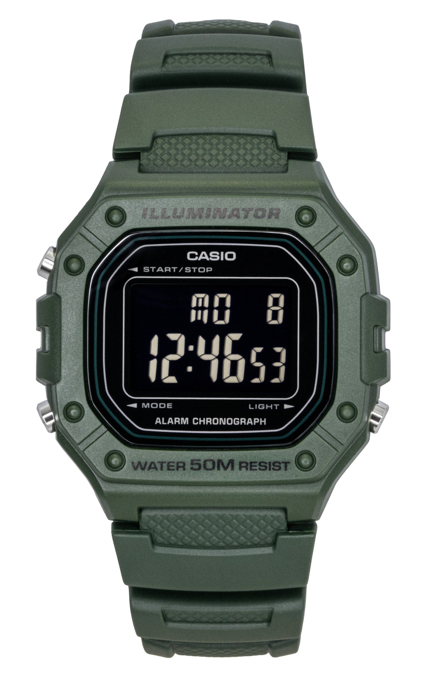 Casio Standard Digital Resin Strap Quartz Water Resistant. A brand-new Casio Standard watch. Front view.