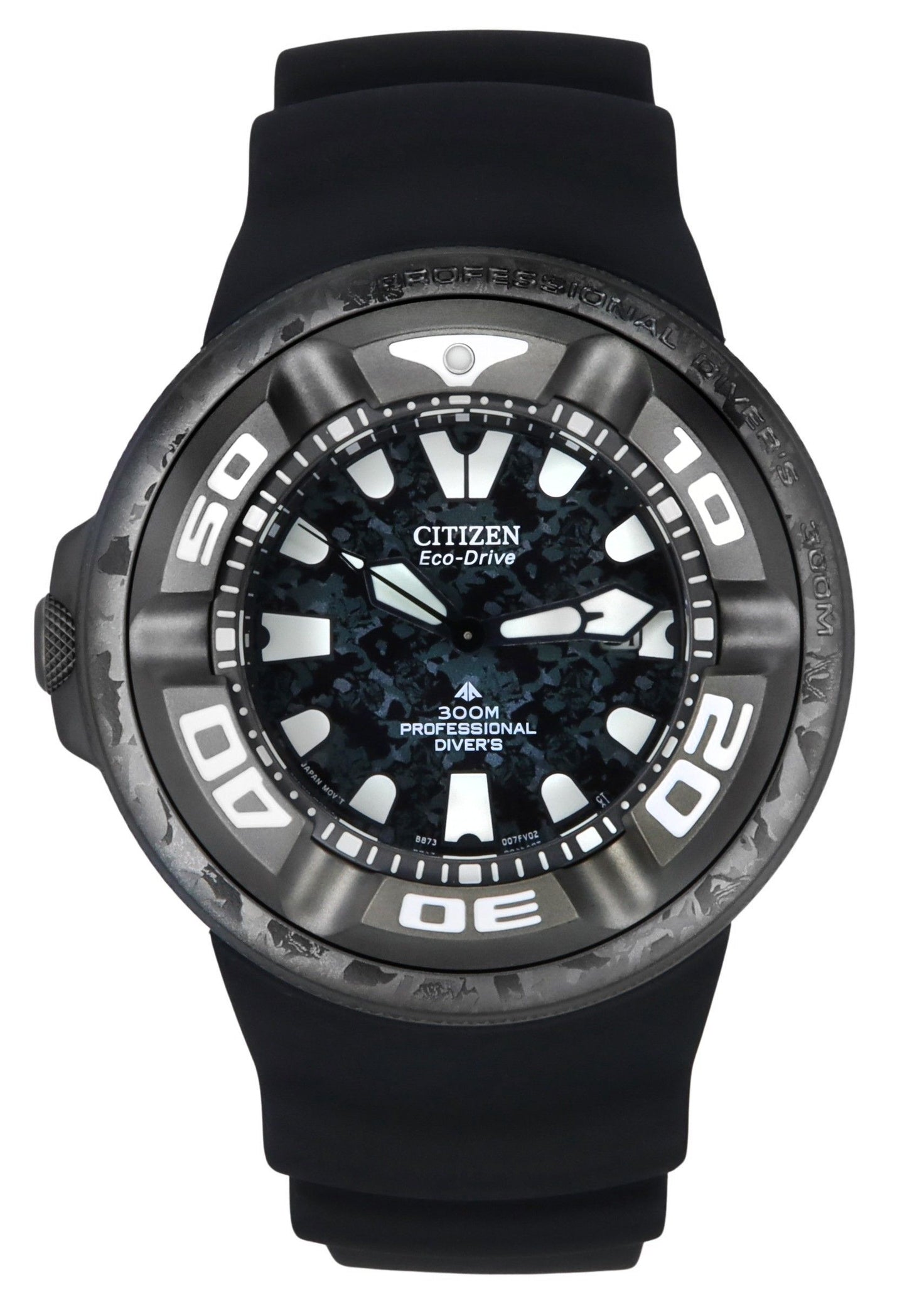 Citizen Eco-Drive Promaster Marine Godzilla Limited Edition. A brand-new Citizen Promaster watch featuring a Black dial. Front view.