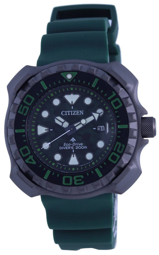 Citizen Promaster Date display Black Polyurethane (PU) Male BN0228-06W. A brand-new Citizen Promaster watch featuring a Black dial and a Polyurethane (PU) strap. Front view.