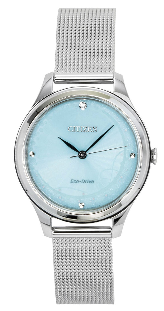Citizen Eco-Drive Stainless Steel Mint Green Dial Wo. A brand-new Citizen Eco-Drive watch featuring a Green dial and a Stainless steel strap. Front view.
