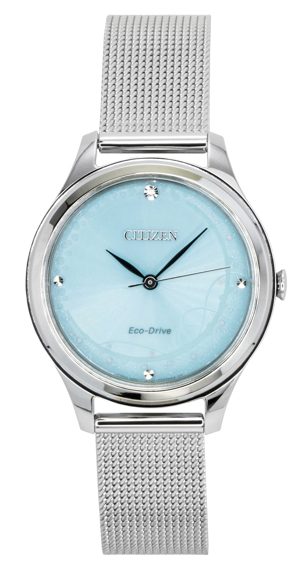 Citizen Eco-Drive Stainless Steel Mint Green Dial Wo. A brand-new Citizen Eco-Drive watch featuring a Green dial and a Stainless steel strap. Angled view.