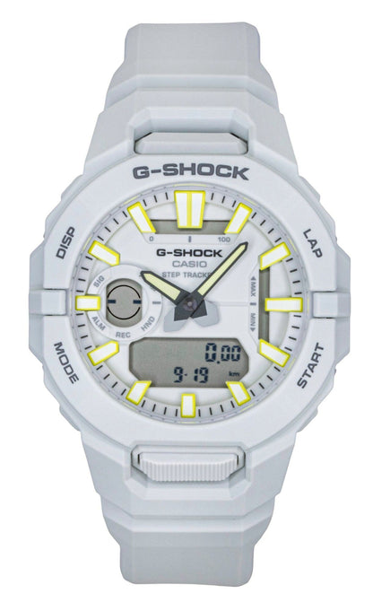 Casio G-Shock G-Squad Quartz movement White Male GBA-950-7A. A brand-new Casio G-Shock watch featuring a White dial. Side view.