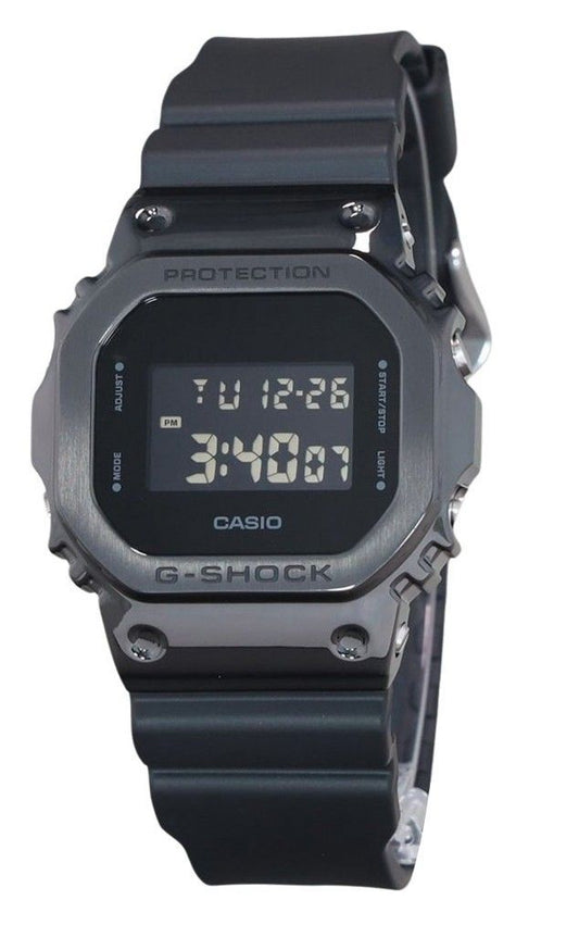 Casio G-Shock Quartz movement White Male GM-5600UB-1. A brand-new Casio G-Shock watch featuring a White dial. Angled view.