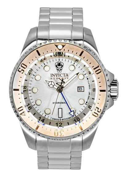 Invicta Quartz movement Silver Stainless steel Male INV16964. A brand-new Invicta watch featuring a Silver dial and a Stainless steel strap. Angled view.
