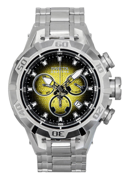 Invicta Reserve Quartz movement Black Male INV47848. A brand-new Invicta Reserve watch featuring a Black dial. Angled view.