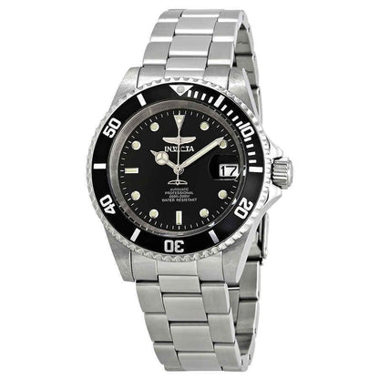 Invicta Pro Diver Automatic movement Black Stainless steel Male INV8926OB. A brand-new Invicta Pro Diver watch featuring a Black dial and a Stainless steel strap. Front view.