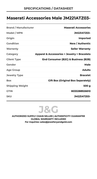 Maserati Accessories Male JM221ATZ03- - Specifications