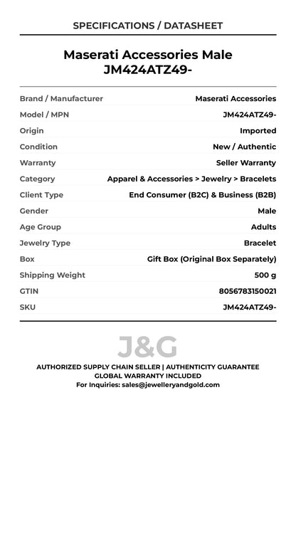 Maserati Accessories Male JM424ATZ49- - Specifications