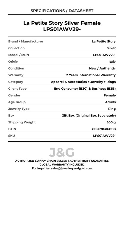 La Petite Story Silver Female LPS01AWV29- - Specifications
