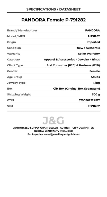 PANDORA Female P-791282 - Specifications