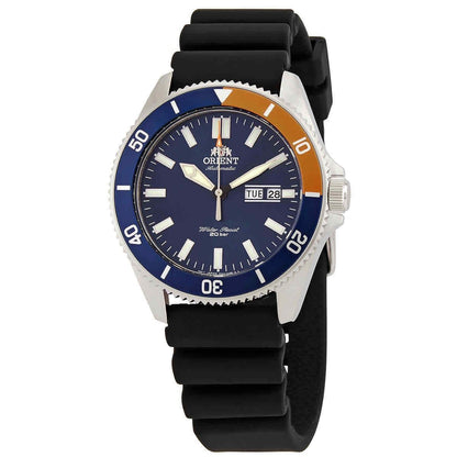 Orient Sports Automatic movement Blue Silicone Male RA-AA0916L19B. A brand-new Orient Sports watch featuring a Blue dial and a Silicone strap. Front view.