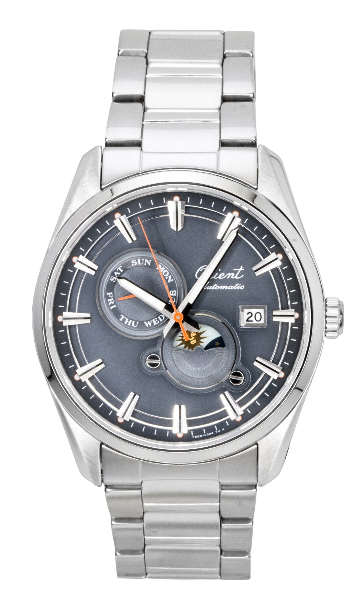 Orient Automatic movement Grey Male RA-AK0311N. A brand-new Orient watch featuring a Grey dial. Side view.