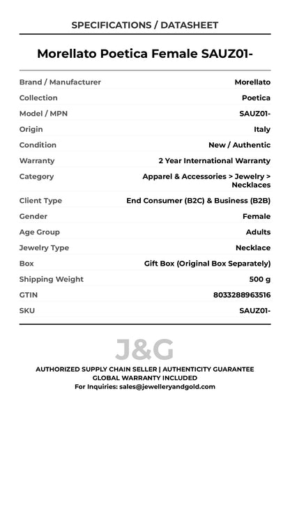 Morellato Poetica Female SAUZ01- - Specifications