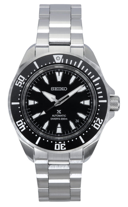 Seiko Prospex Automatic movement Black Stainless steel Male SRPL13K1. A brand-new Seiko Prospex watch featuring a Black dial and a Stainless steel strap. Front view.