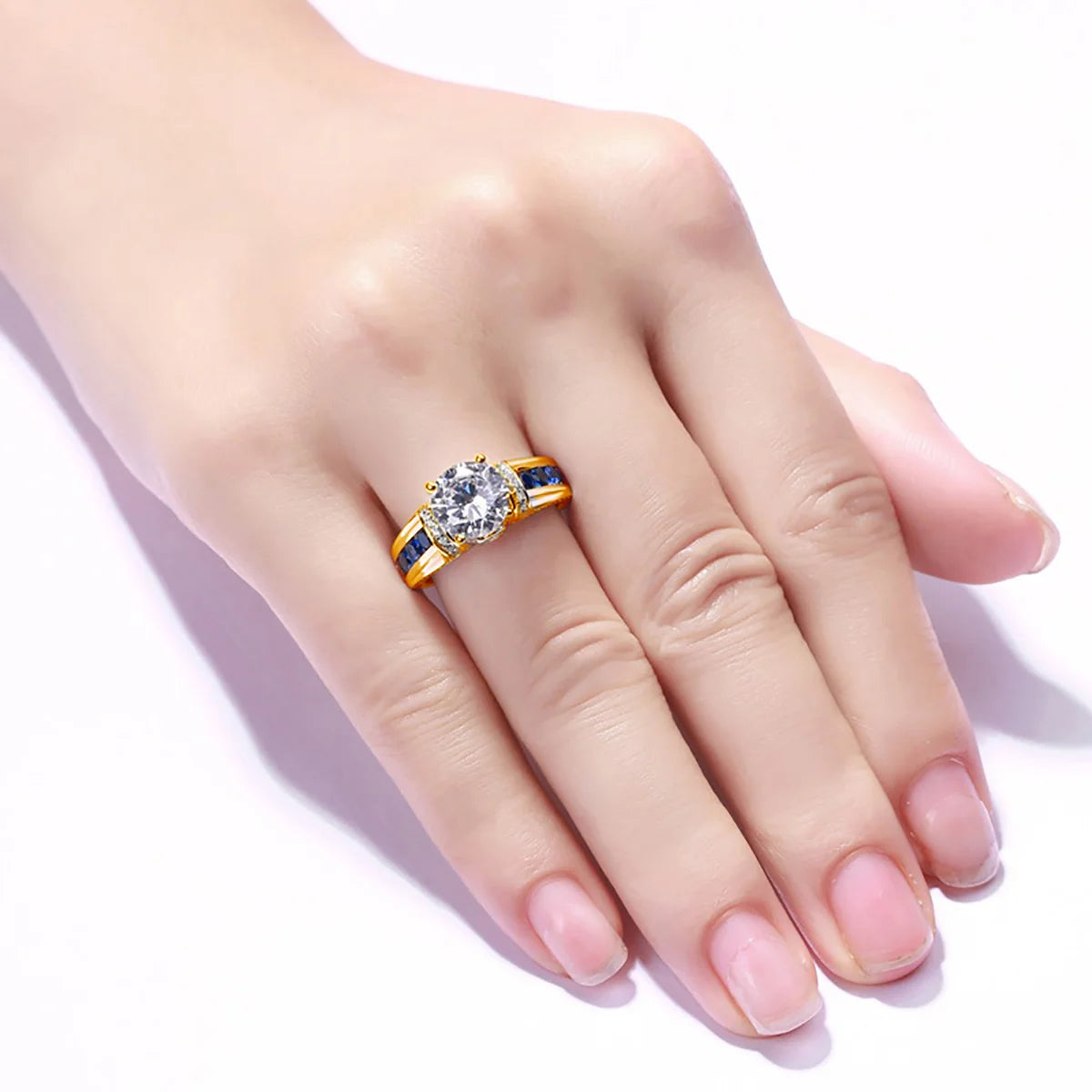 2 Carat Moissanite Diamond Ring for Women – 925 Sterling Silver, D Color VVS1, GRA Certified Wedding Jewelry, Passes Diamond Test