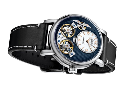 Arbutus Wall Street Automatic movement Black Leather Male AR1804SUB.-.AR. A brand-new Arbutus Wall Street watch featuring a Black dial and a Leather strap. Angled view. - view 3