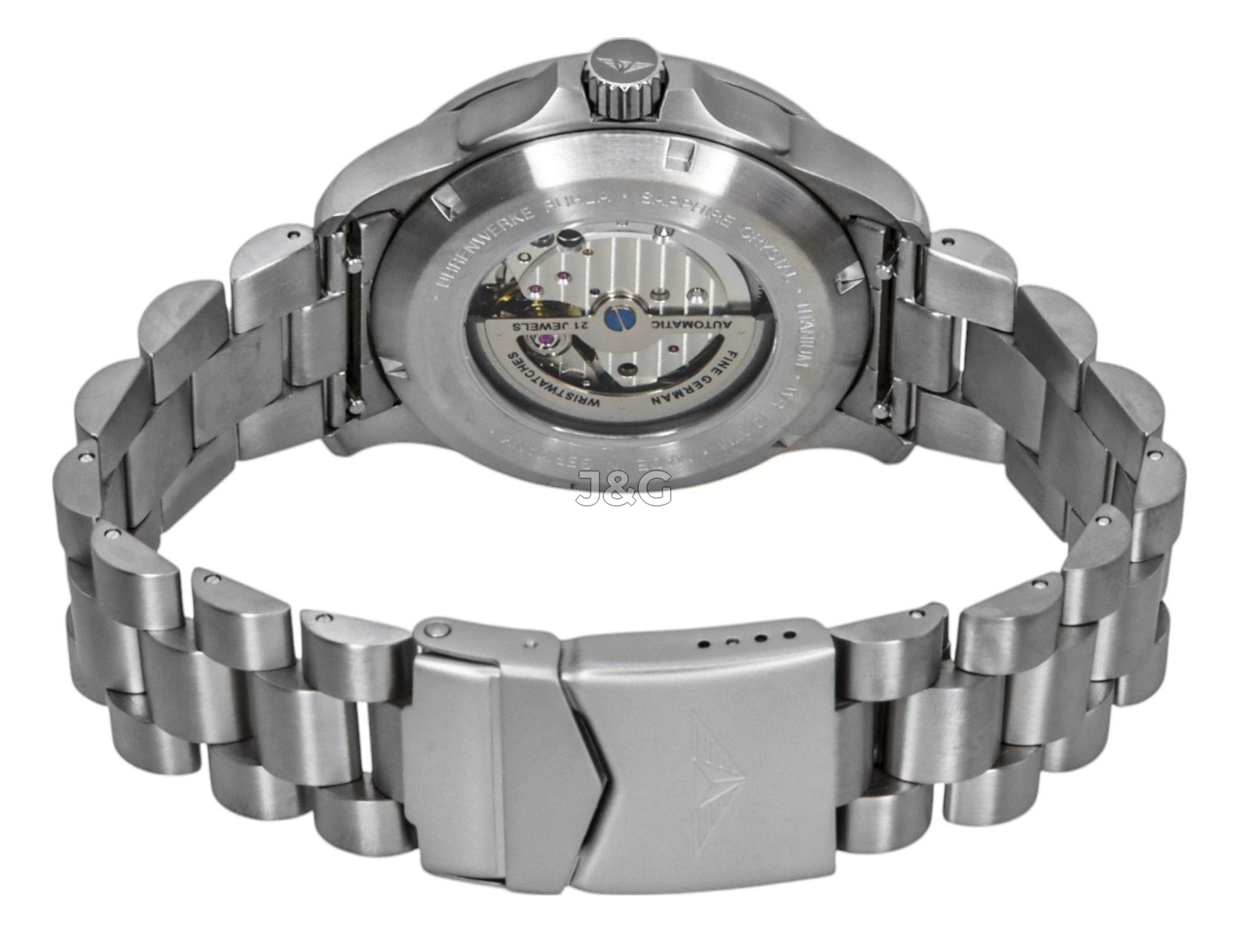 Bauhaus Aviation Automatic movement Dark Green Leather Male BA-2864M4. A brand-new Bauhaus Aviation watch featuring a Dark Green dial and a Leather strap. Front view. - view 4