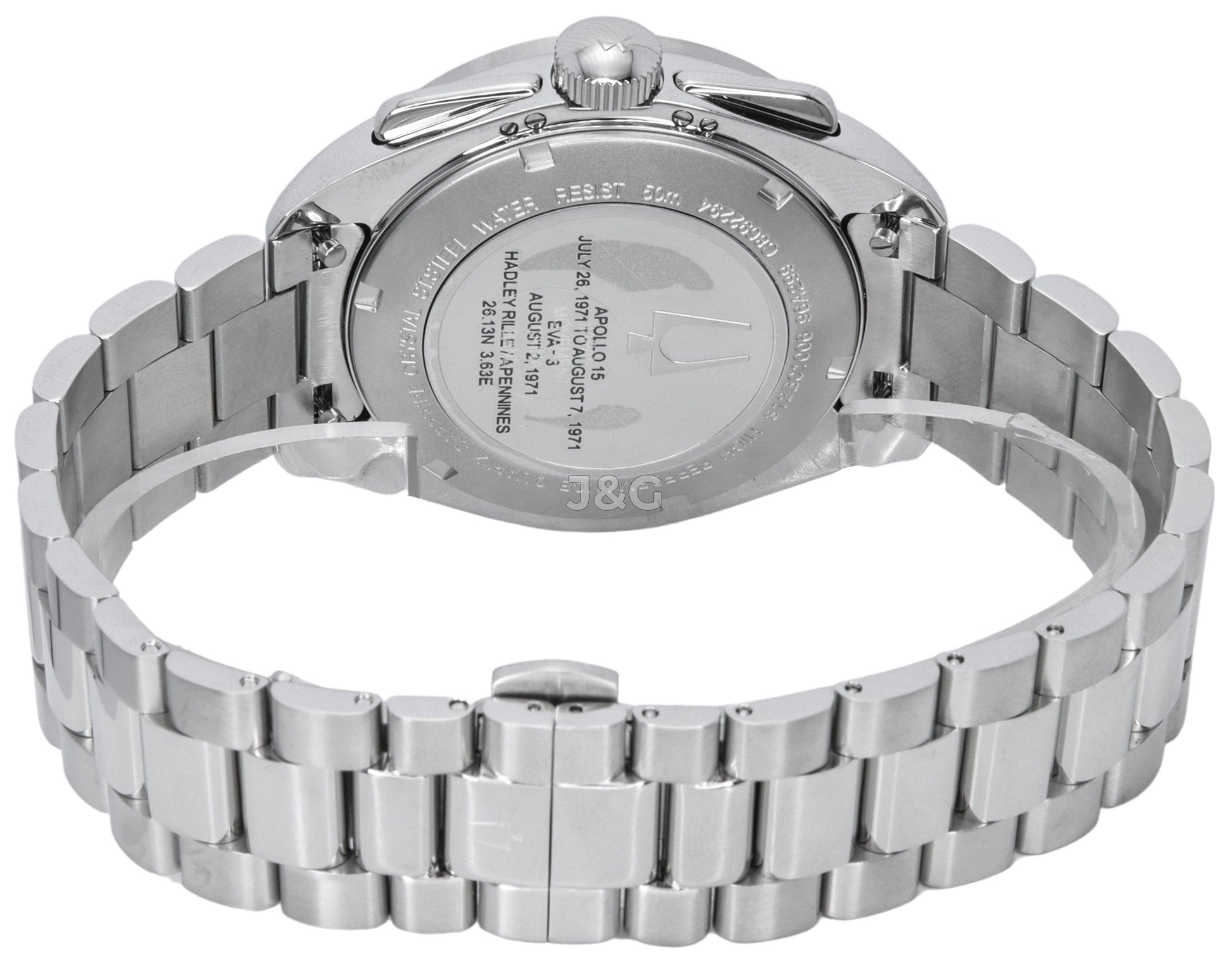 Bulova Archive Series Lunar Pilot Quartz movement Black Male 96K111. A brand-new Bulova Archive Series watch featuring a Black dial. Angled view. - view 4