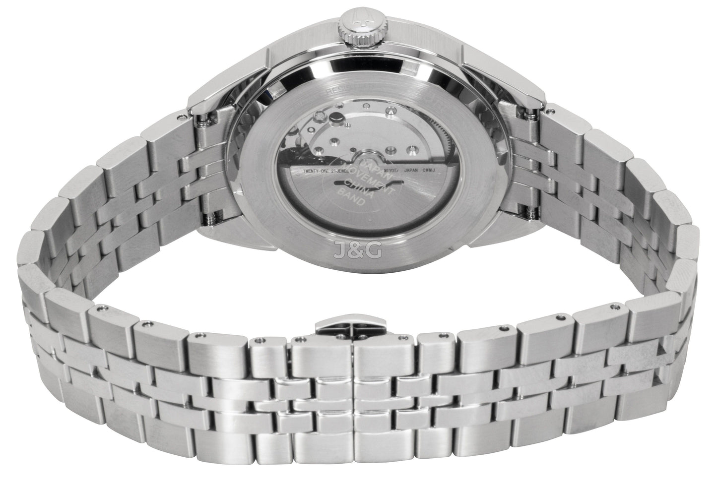 Bulova Sutton Automatic movement Green Stainless steel Male 96B424. A brand-new Bulova Sutton watch featuring a Green dial and a Stainless steel strap. Front view. - view 3