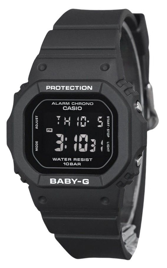Casio Baby-G Digital Black Resin Strap Quartz 100M Wo. A brand-new Casio Baby-G watch. Angled view.