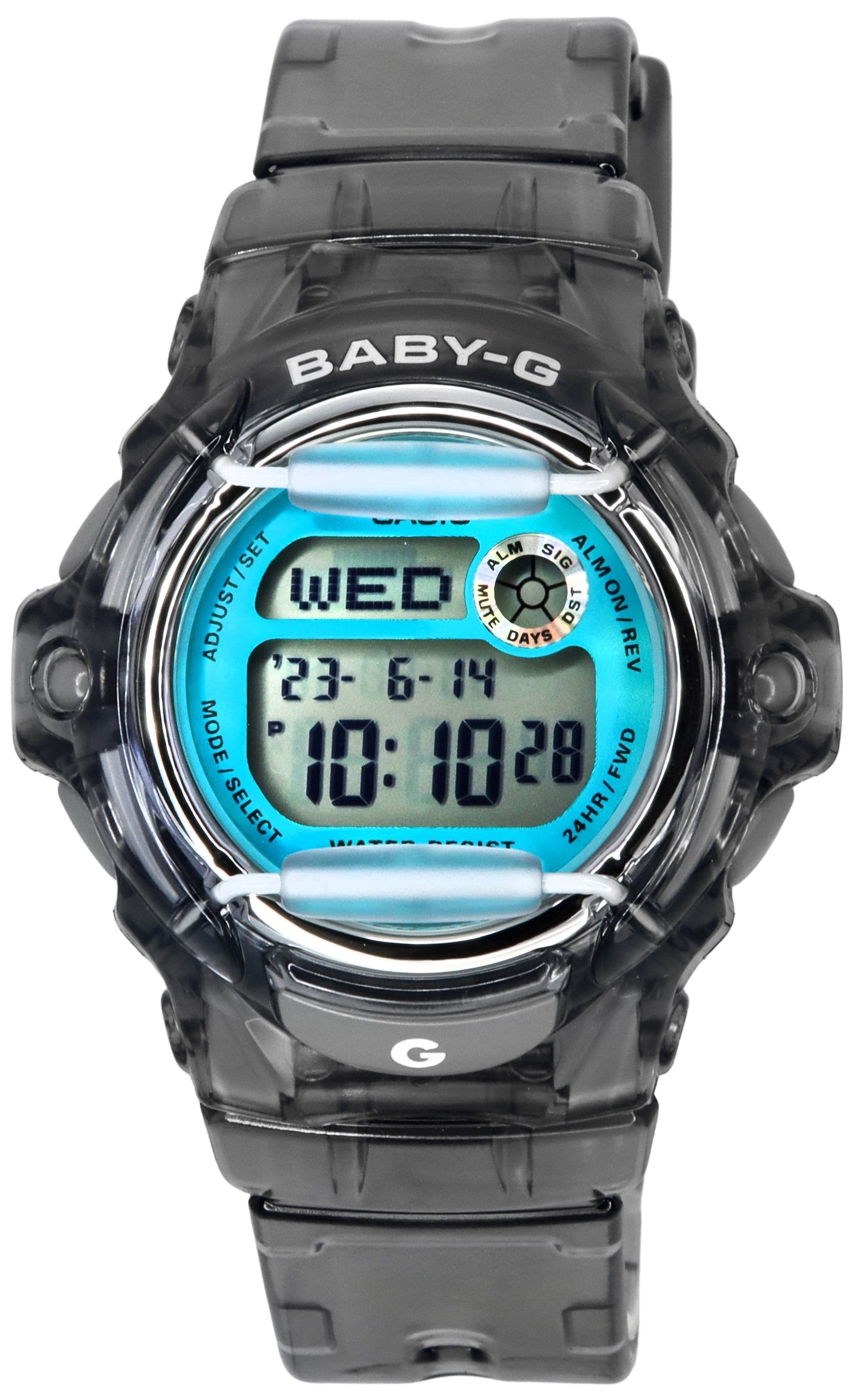 Casio Baby-G Digital Grey Resin Strap Quartz 200M Wo. A brand-new Casio Baby-G watch. Front view.