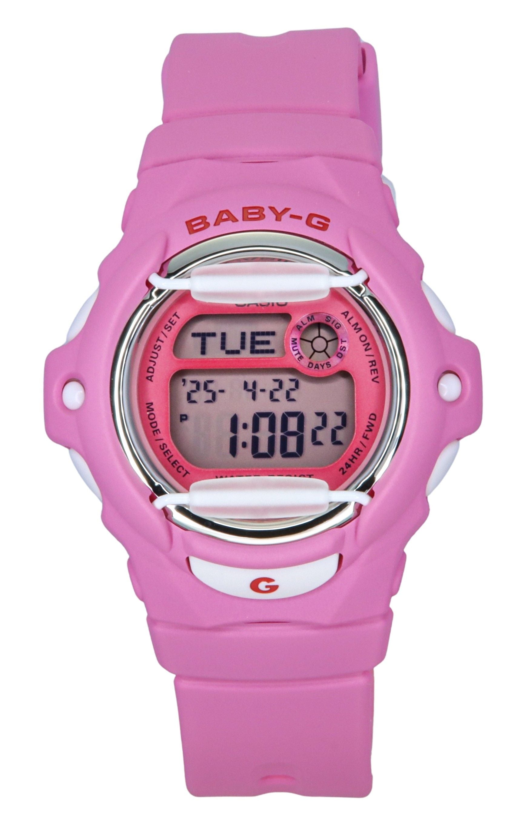 Casio Baby-G Digital Pink Resin Strap Quartz 200M Wo. A brand-new Casio Baby-G watch. Angled view.