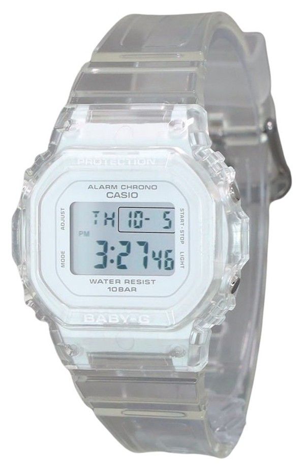 Casio Baby-G Digital Transparent Resin Strap Quartz 100M Wo. A brand-new Casio Baby-G watch. Front view.