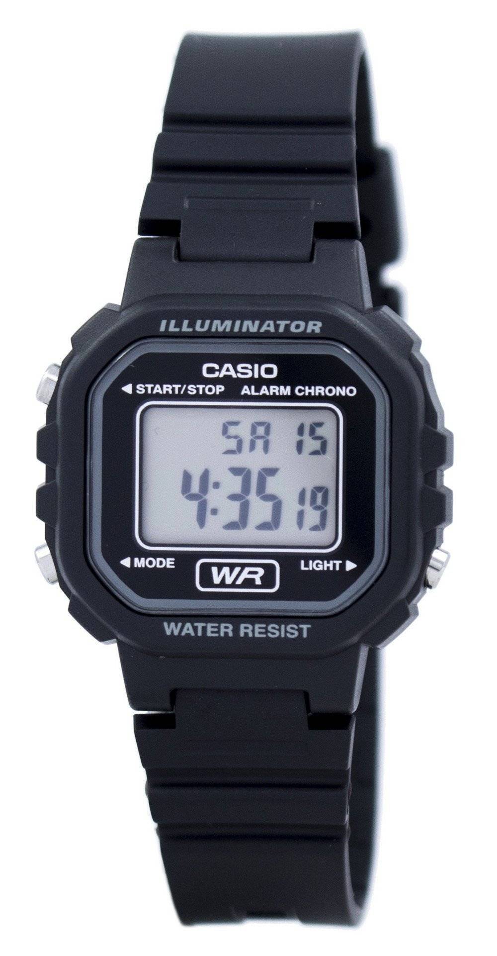 Casio Digital Quartz Alarm Chrono Illuminator LA20WH-1ADF Wo. A brand-new Casio watch. Front view.