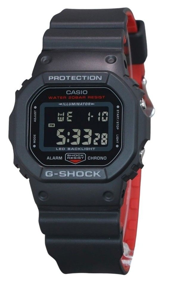 Casio G-Shock Digital Resin Strap Quartz 200M. A brand-new Casio G-Shock watch. Front view.