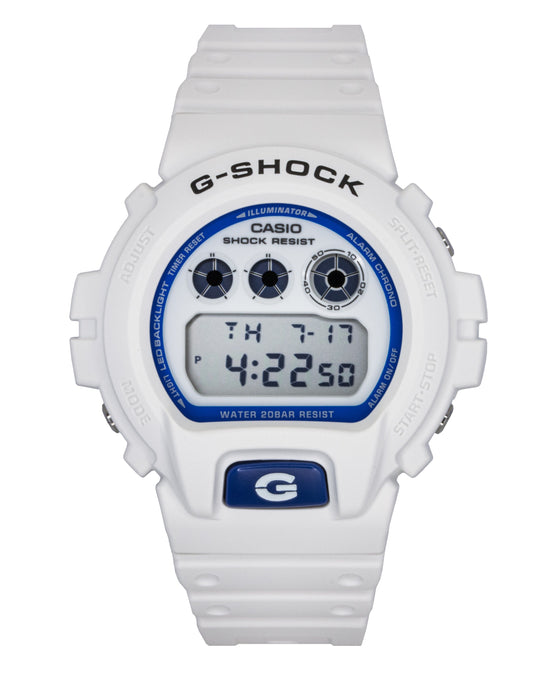 Casio G-Shock Digital Resin Strap Quartz 200M. A brand-new Casio G-Shock watch. Side view.