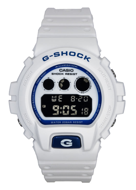 Casio G-Shock Digital Resin Strap Quartz 200M. A brand-new Casio G-Shock watch. Angled view.