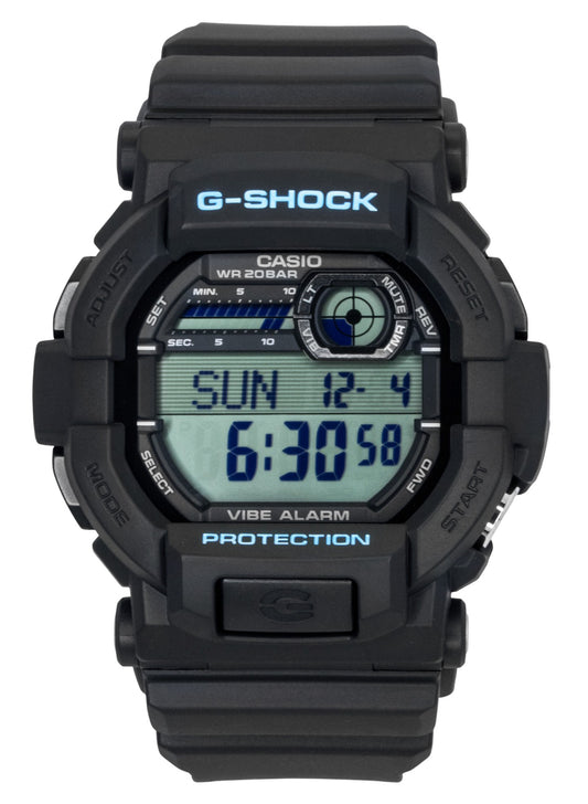 Casio G-Shock Digital Resin Strap Quartz 200M. A brand-new Casio G-Shock watch. Side view.