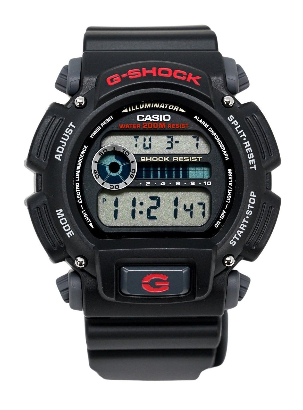 Casio G-Shock DW9052-1VDR Stainless Steel Water Resistant. A brand-new Casio G-Shock watch. Front view.