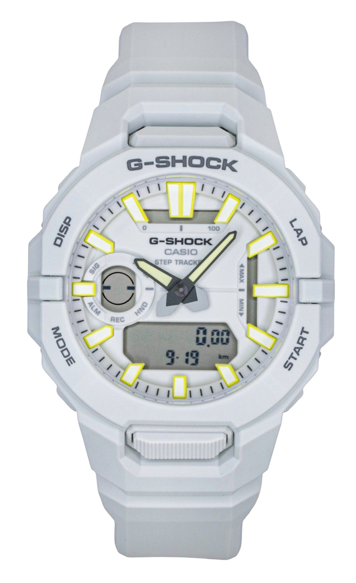 Casio G-Shock G-Squad Analog Digital Smartphone Link Resin. A brand-new Casio G-Shock watch featuring a White dial. Front view.