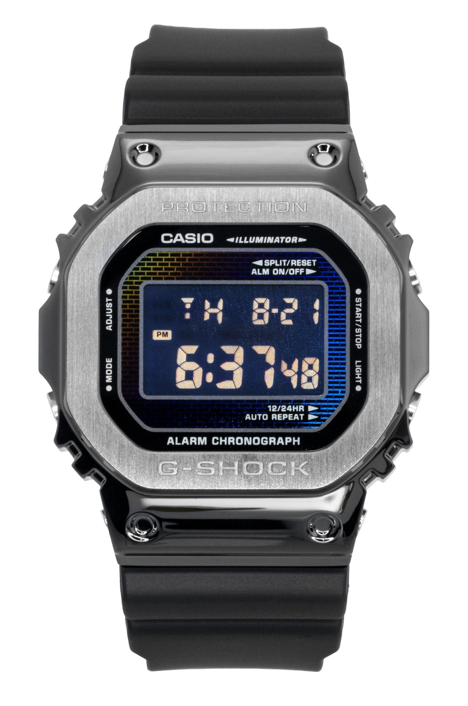 Casio G-Shock G-Steel Digital Bio-Based Resin Strap Quartz. A brand-new Casio G-Shock watch featuring a Plastic strap. Front view.