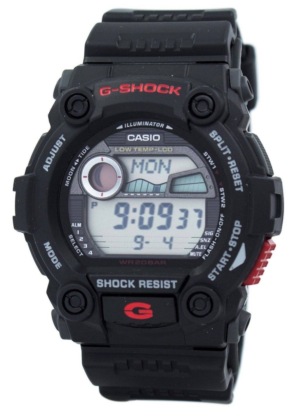 Casio G-Shock G7900-1D Digital Sports Stainless Steel. A brand-new Casio G-Shock watch. Angled view.