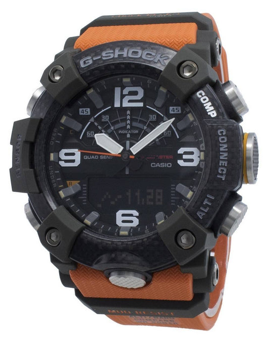 Casio G-Shock Mudmaster World Time 200 Stainless Steel. A brand-new Casio G-Shock watch. Side view.