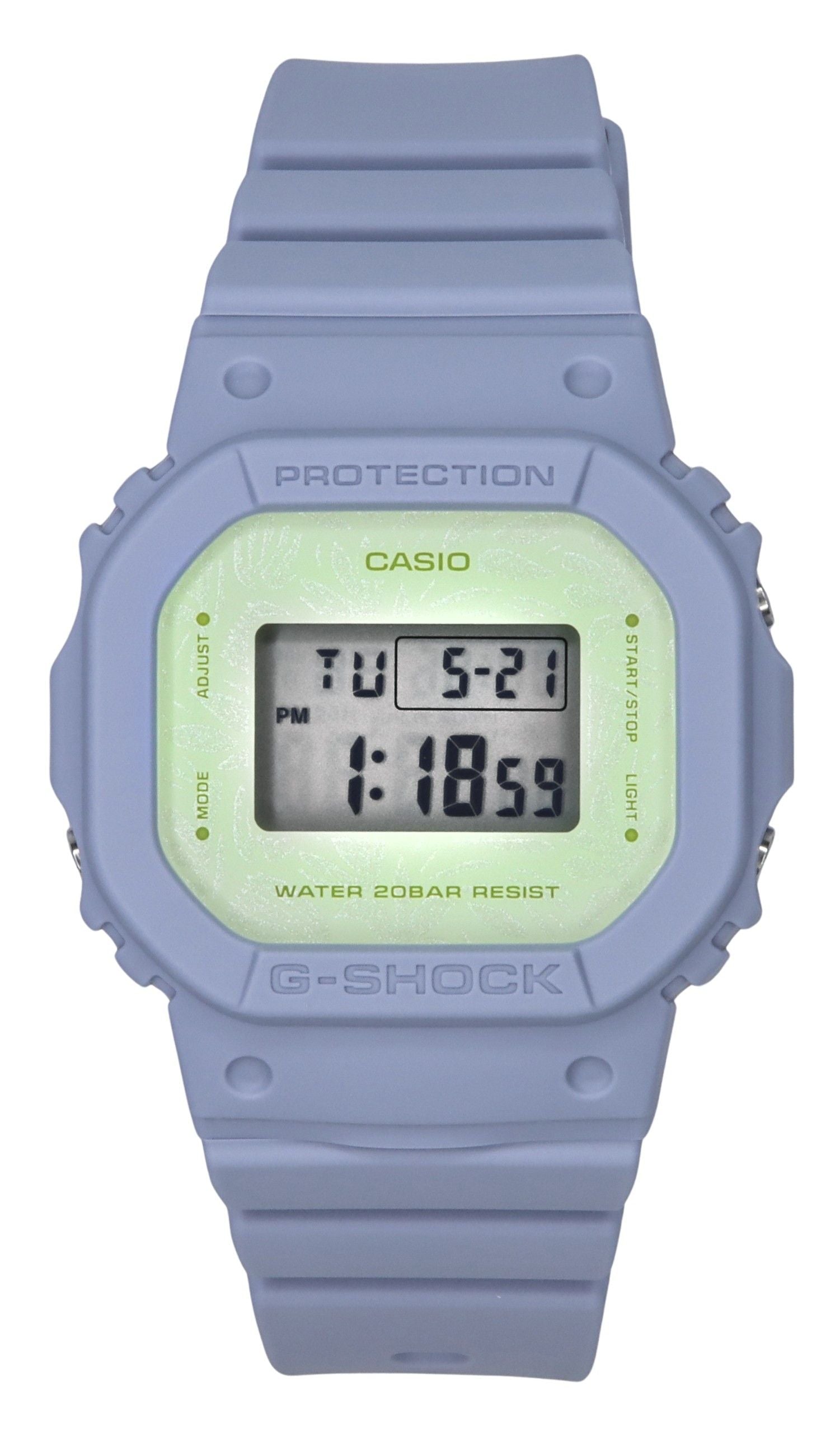 Casio G-Shock Nature's Colour Series Digital Bio Based. A brand-new Casio G-Shock watch. Side view.