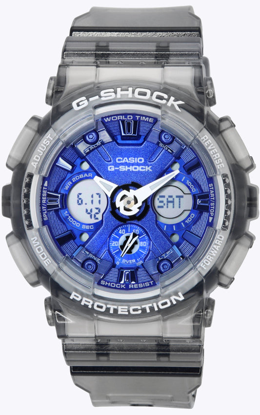 Casio G-Shock Translucent Gray Analog Digital Quartz 200M Wo. A brand-new Casio G-Shock watch. Side view.