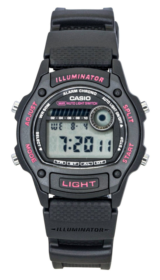 Casio Standard Digital Bio-Based Resin Strap Quartz. A brand-new Casio Standard watch featuring a Plastic strap. Side view.