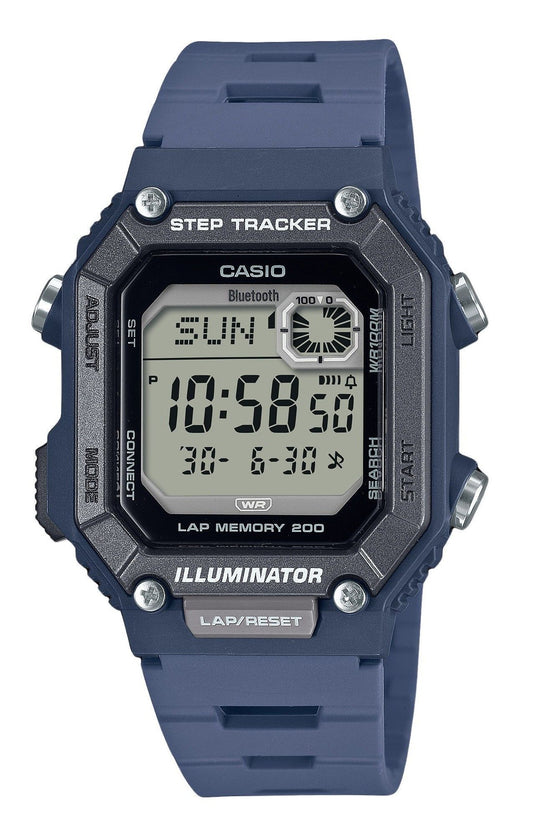 Casio Standard Digital Smartphone Link Step Tracker Resin. A brand-new Casio Standard watch. Front view.