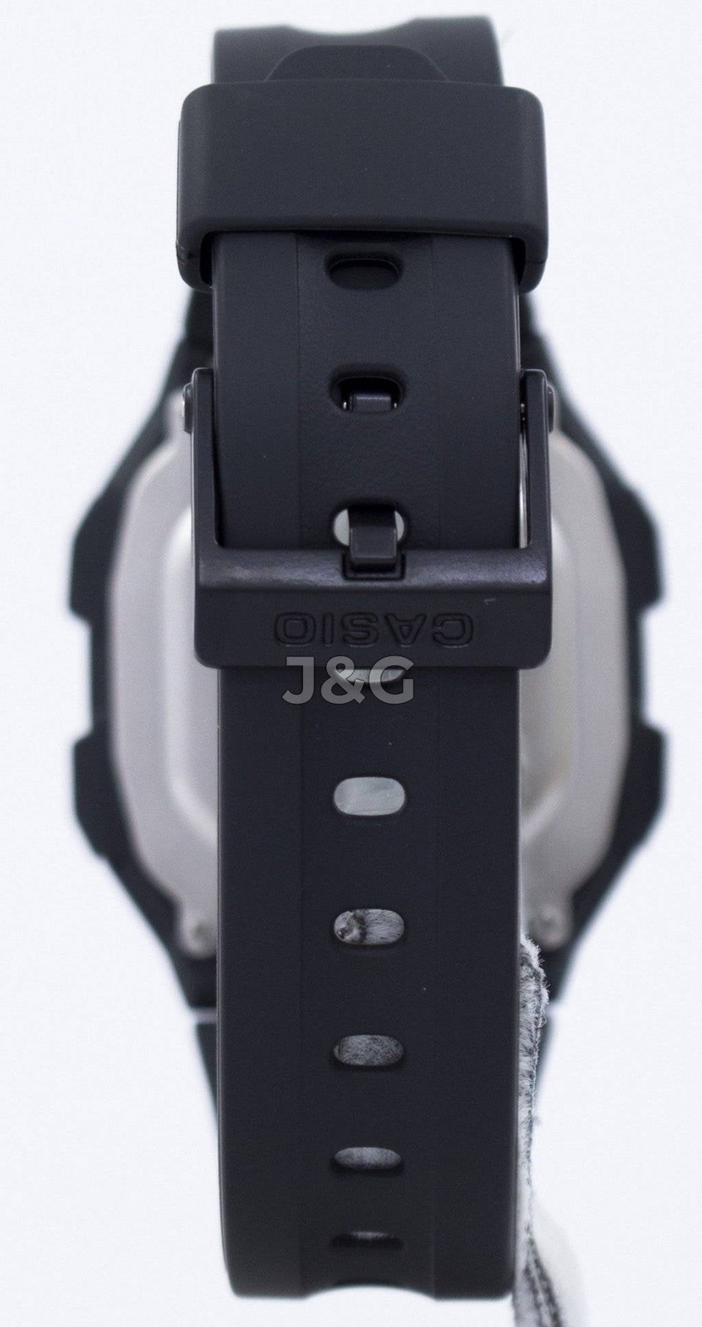 Casio Alarm Blue Male F-201WA-1ADF. A brand-new Casio watch featuring a Blue dial. Front view. - view 4