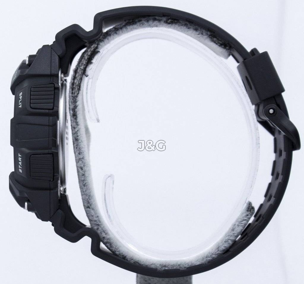 Casio Alarm Blue Male W-735H-1AVDF. A brand-new Casio watch featuring a Blue dial. Angled view. - view 3