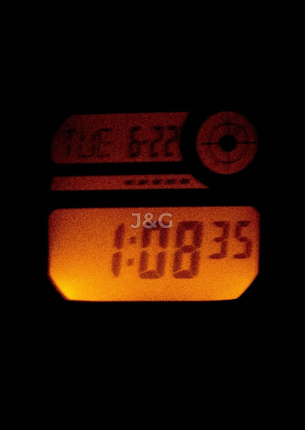 Casio Alarm Blue Rubber Male DW-291H-1AV. A brand-new Casio watch featuring a Blue dial and a Rubber strap. Angled view. - view 2