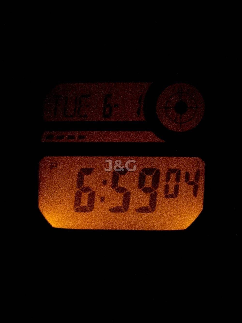 Casio Alarm White Rubber Male DW-291H-9AV. A brand-new Casio watch featuring a White dial and a Rubber strap. Side view. - view 2