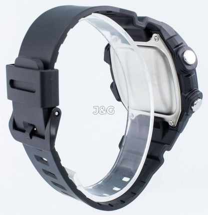 Casio Alarm White Rubber Male DW-291H-9AV. A brand-new Casio watch featuring a White dial and a Rubber strap. Side view. - view 4