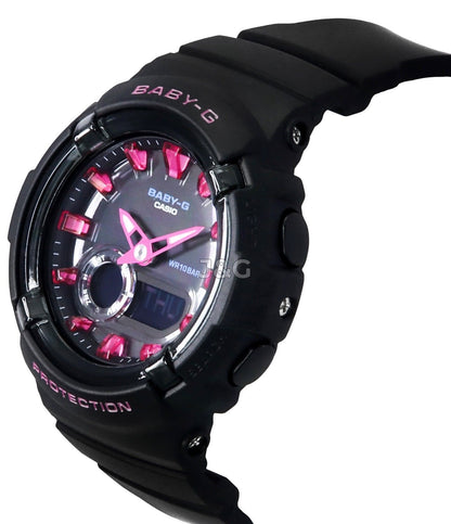 Casio Baby-G Quartz movement Black Female BGA-280DN-1A. A brand-new Casio Baby-G watch featuring a Black dial. Front view. - view 4