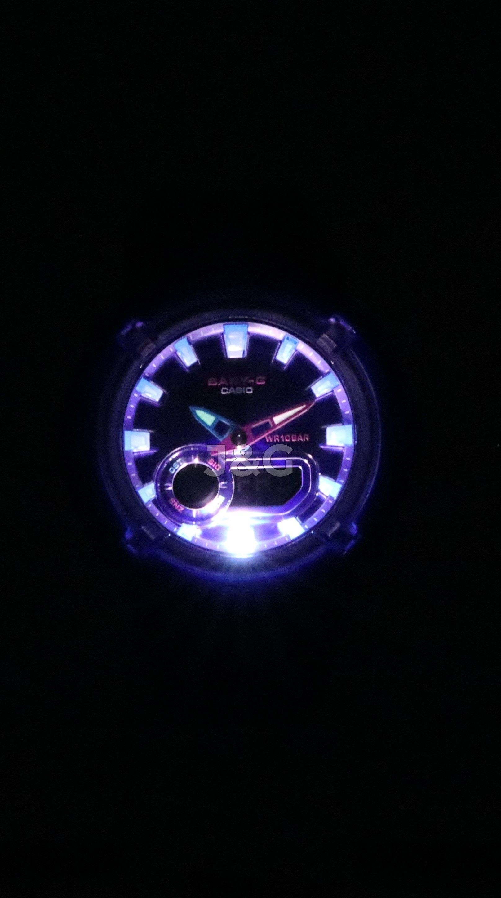 Casio Baby-G Quartz movement Blue Female BGA-280DN-2A. A brand-new Casio Baby-G watch featuring a Blue dial. Front view. - view 3