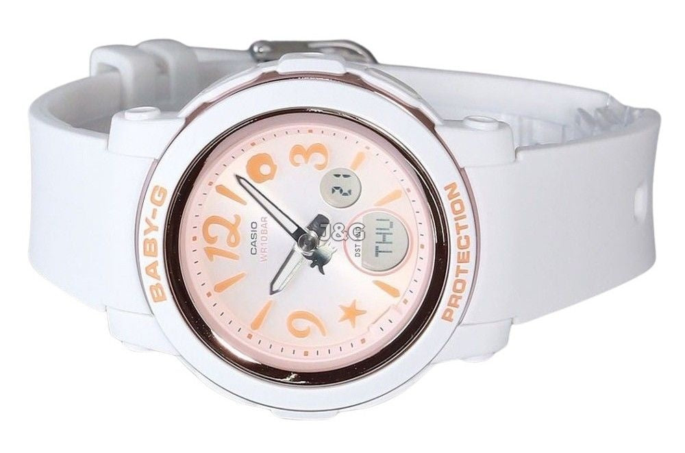 Casio Baby-G Quartz movement Orange Female BGA-290US-4A. A brand-new Casio Baby-G watch featuring a Orange dial. Side view. - view 3